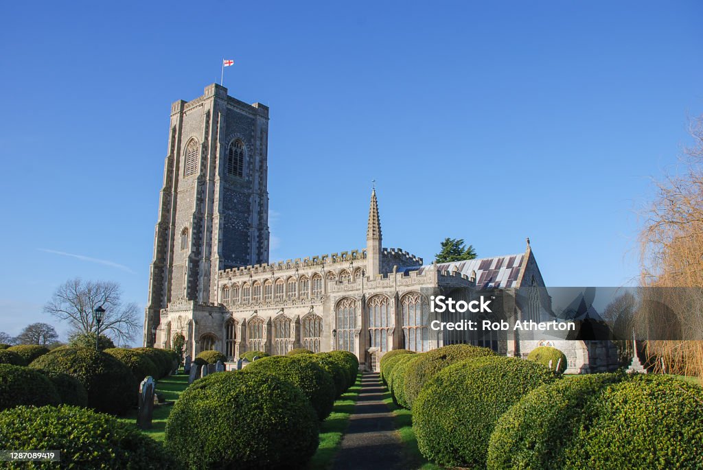 St Peter and St Pauls Church in Lavenham, Suffolk, UK Lavenham Stock Photo