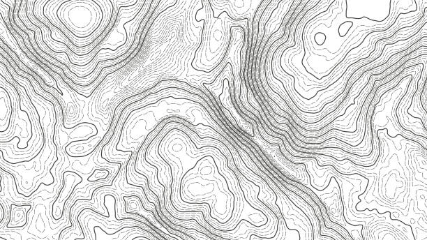 Vector contour topographic map background. Topography and geography map grid abstract backdrop. Business concept. Vector illustration Vector contour topographic map background. Topography and geography map grid abstract backdrop. Business concept. Vector illustration hiking backgrounds stock illustrations