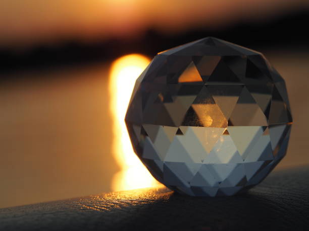 istock Faceted Crystal in Lake Sunset 1287091139