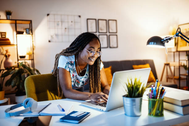 istock African-American businesswoman working from home during lockdown 1287094206