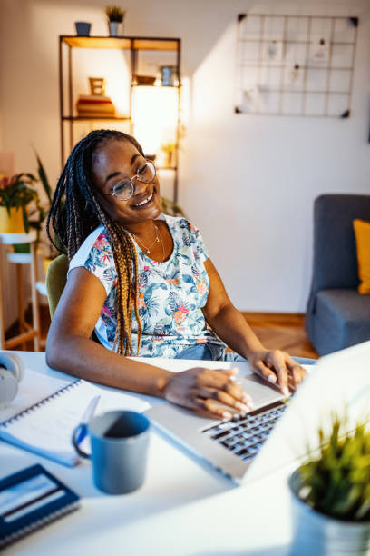 istock African-American businesswoman working from home during lockdown 1287094870
