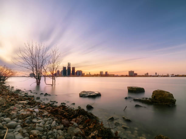 istock Detroit, Michigan - Skyline at Dusk 1287097604