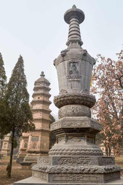 istock Pagoda Forest at Shaolin Temple in China 1287098125