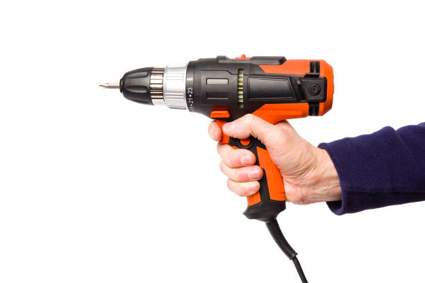 istock Electric screwdriver isolated on white background 1287102034