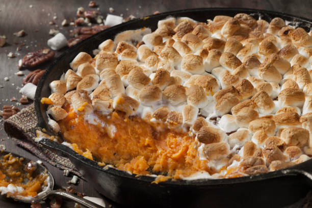 istock Sweet Potato Casserole with Pecans and Marshmallows 1287109067