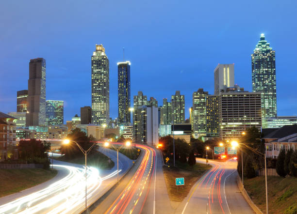istock View To Atlanta Skyline From Freedom Parkway At Dusk 1287112246