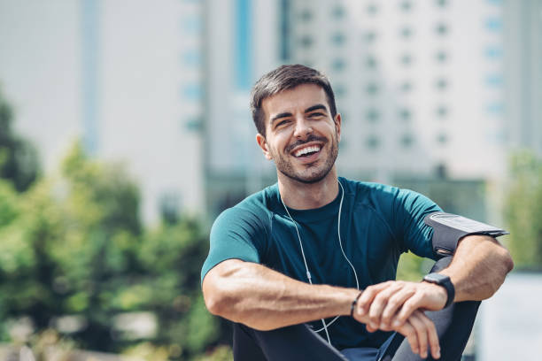 istock Cheerful sportsman 1287117362