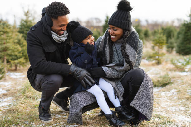 istock Enjoying family time while searching for a Christmas tree 1287119390