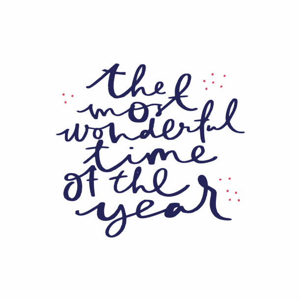 istock Most wonderful time of year handwritten phrase 1287119816