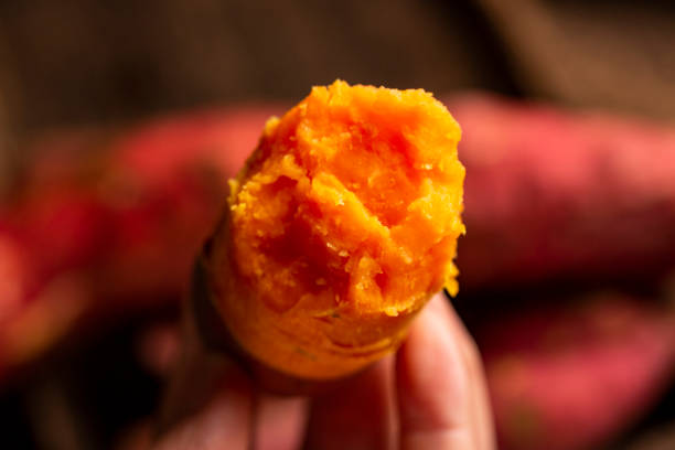 istock Red Sweet potatoes 1287122322