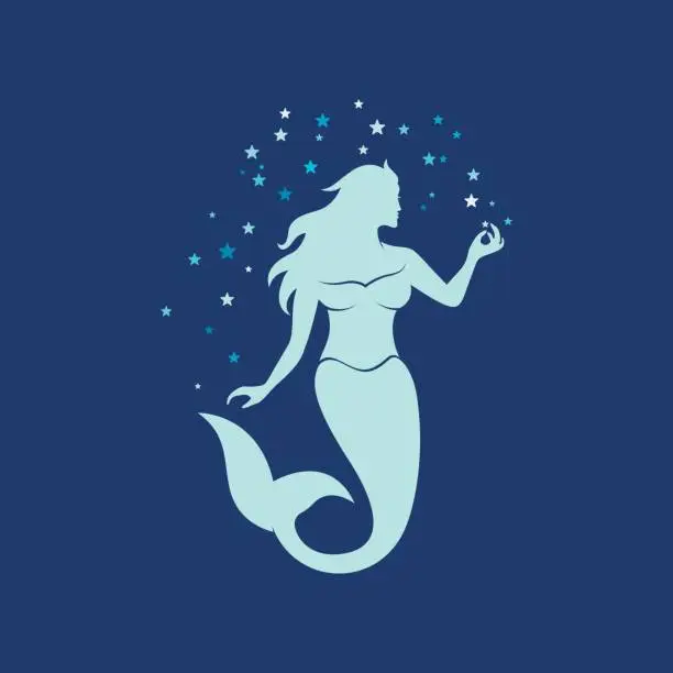 Vector illustration of Mermaid vector illustration design