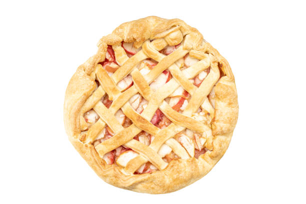 istock apple pie isolated on a white background. studio shot. homemade cooking concept. cut out thanksgiving symbol 1287125163