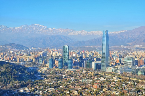 A beautiful view of the city of Santiago