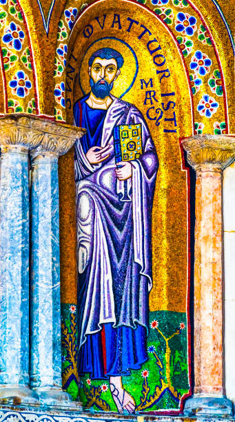 istock Mark Mosaic Saint Mark Cathedral Basilica Venice Italy 1287144356