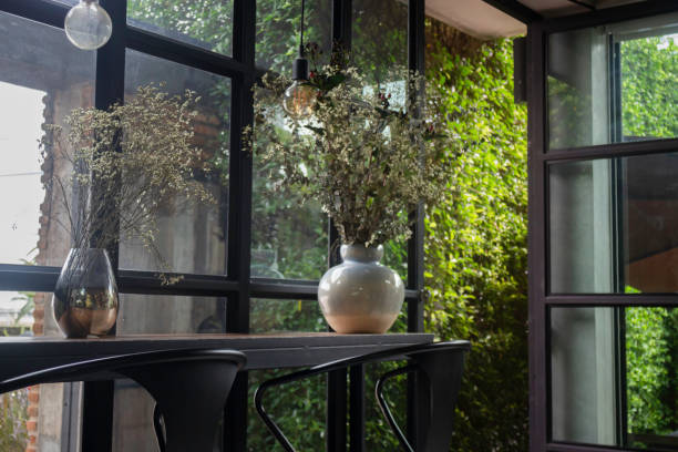 istock Vintage loft house interior in summer 1287152626