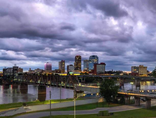 istock Little Rock Skyline at Dusk 1287153749