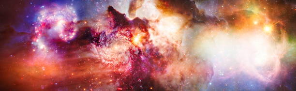 istock Panorama. Beautiful sky background. Template banner , Elements furnished by NASA . 1287157009