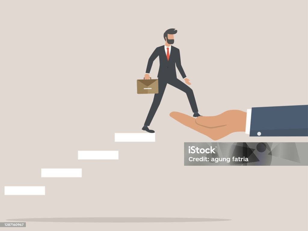 Personal Start Vector Vector Illustration Personal Development Concept Future Success First ...