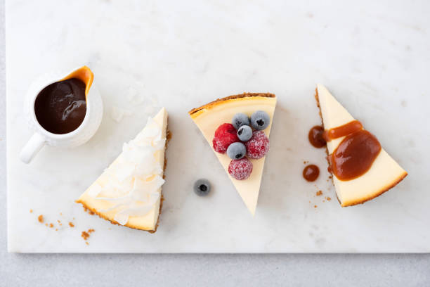 istock Assortment of cheesecakes with different toppings 1287162002