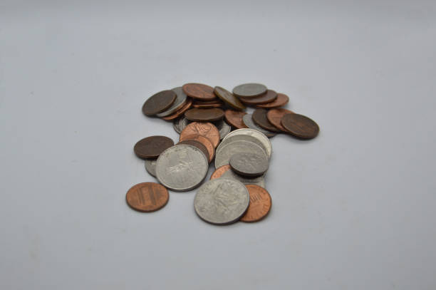 istock Financial composition with the us coin 1287165690