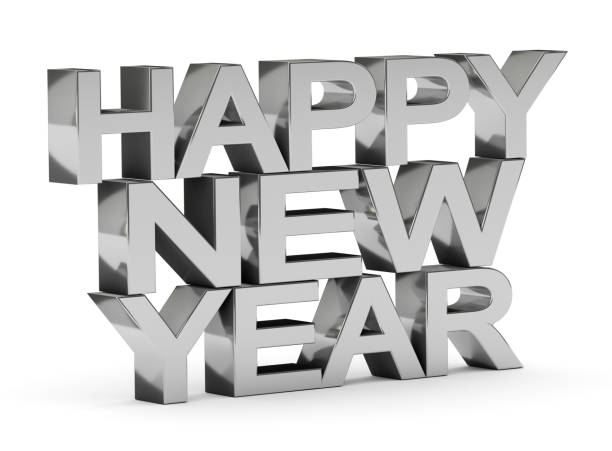 istock 3d text HAPPY NEW YEAR isolated on white 1287171249