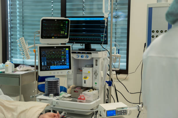istock Anesthetic machine located in the operating room 1287173577
