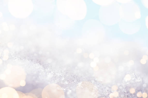 istock Abstract white background with golden highlights and snow 1287176985