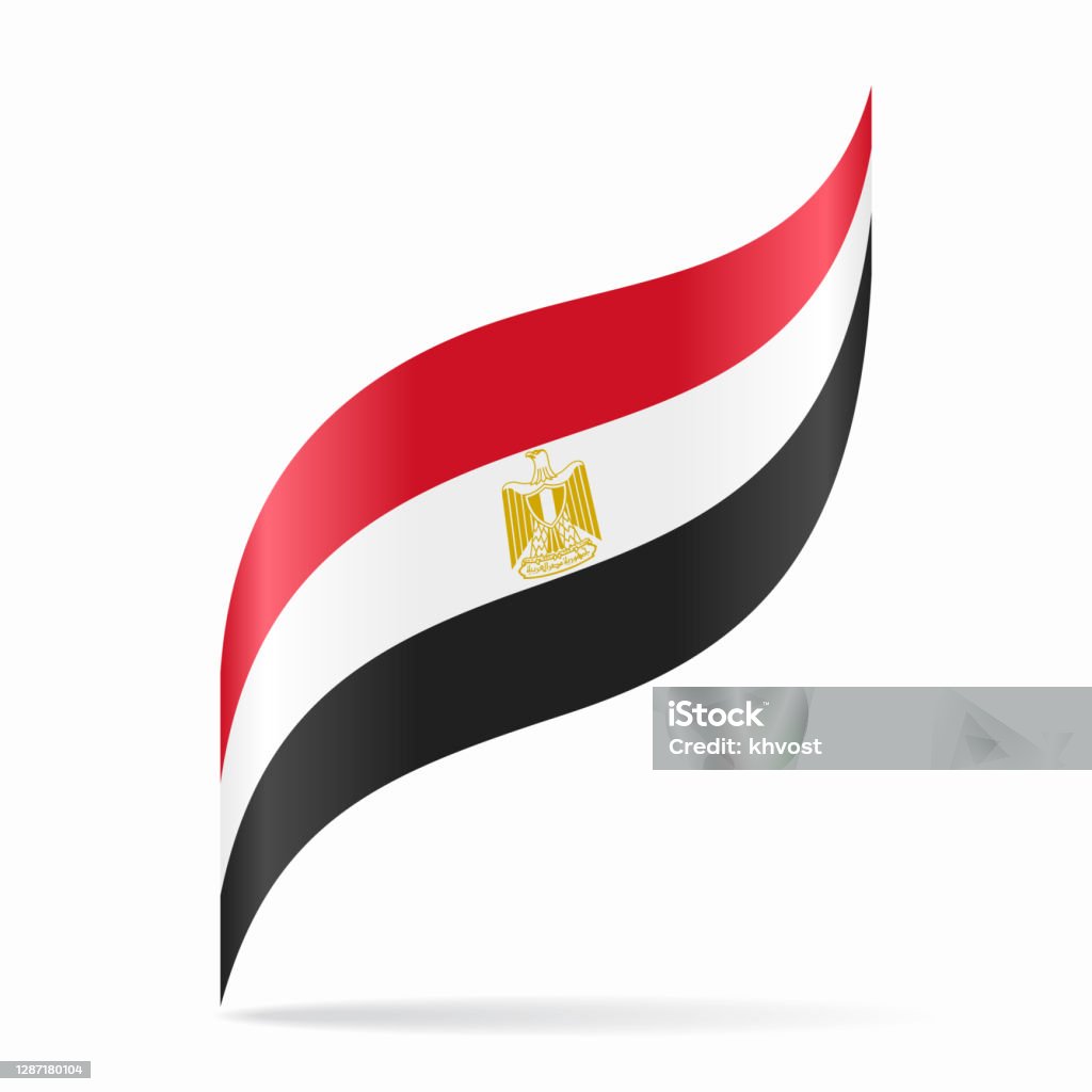 Lá Cờ Ai Cập Vẫy Tay Nền Trừu Tượng Hình Minh Họa Vector Hình minh ...