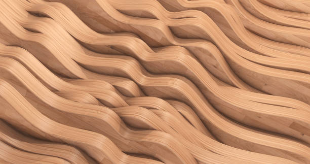 istock Stacked Woods Abstract Background With Copy Space. 3D Illustration Render 1287189424