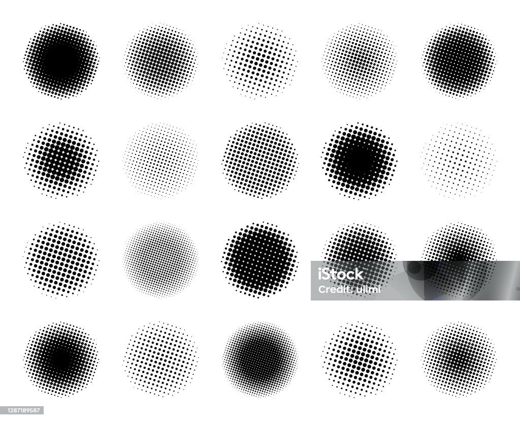 Am Halftone Design Halftone Design Elements Stock Illustration - Download Image Now - Half ...