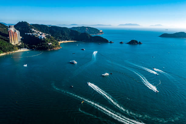 Drone view of Repulse Bay in Hong Kong