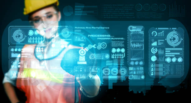 istock Engineering technology and industry 4.0 smart factory concept 1287194148