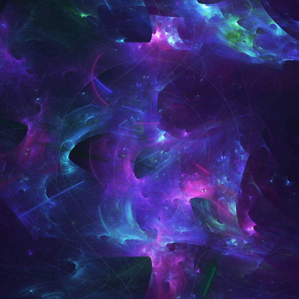 istock Abstract bsckground futuristic fantastic world in universe 1287198432
