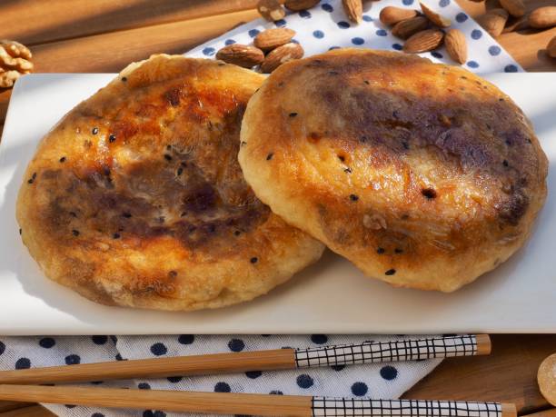 istock Asian food Chinese pancake, Hotteok 1287199410