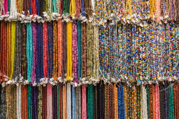 istock Various type of women necklace beads 1287200368