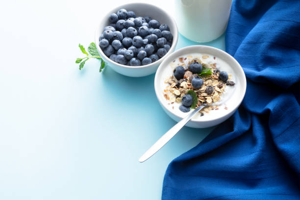 Granola with Blueberries Still Life. More breakfast photos can be found in my portfolio! Please have a look.