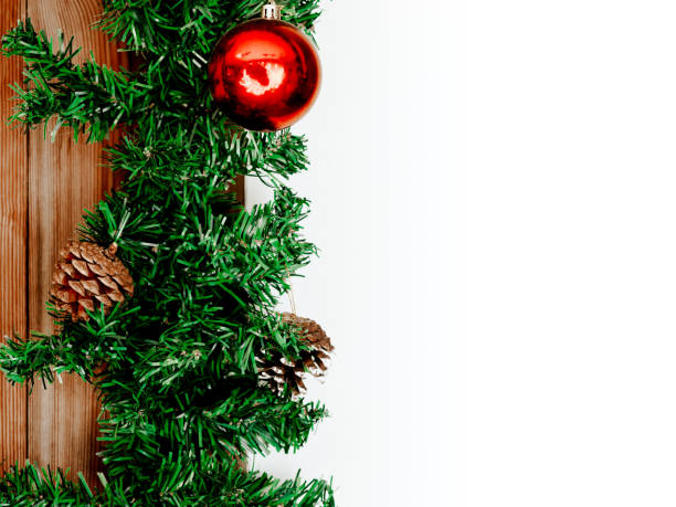 istock Christmas background with beautiful ornament hanging object. 1287205959