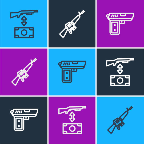150+ M16 Rifle Clip Art Stock Illustrations, Royalty-Free Vector