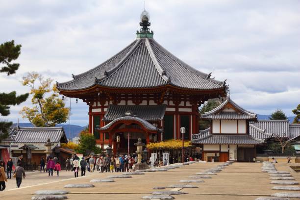 日本奈良的地標 - 興福寺 奈良 個照片及圖片檔