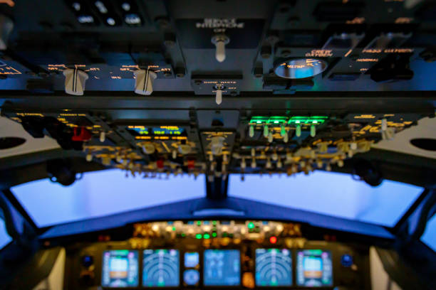 istock Cockpit of a commercial airliner 1287224303