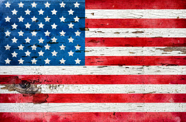 istock Beautiful drawing of the American Flag and patterns 1287226088