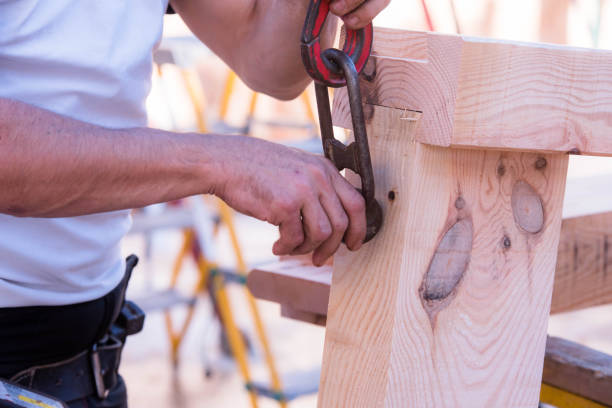 istock construction site of a wooden house 1287235289