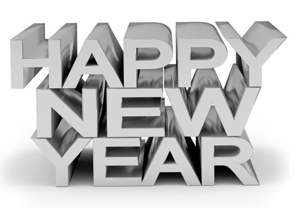 istock 3d text HAPPY NEW YEAR isolated on white 1287235392