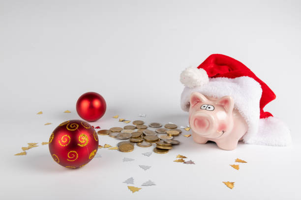 istock Santa's hat and euro money 1287235980