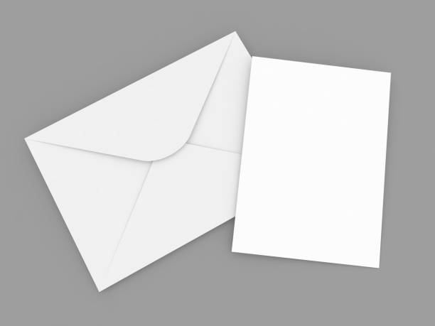 istock Paper envelope and A4 sheet on a gray background. 1287239644