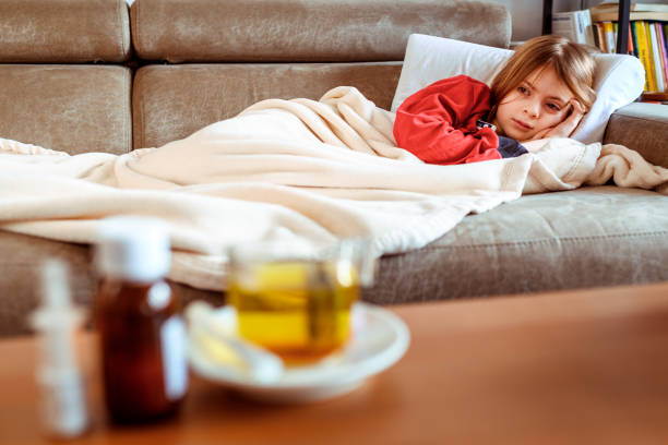 istock Girl get virus 1287242636
