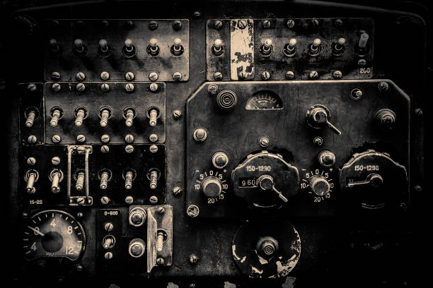 istock Vintage Aircraft Cockpit 1287243330