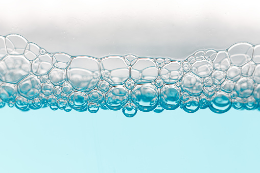 Mineral water bubbles