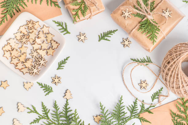 istock Christmas or winter composition. Christmas, winter, new year concept . 1287245821