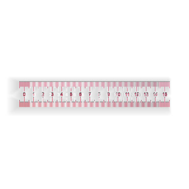 istock Paper cut Ruler icon isolated on white background. Straightedge symbol. Paper art style. Vector 1287246128